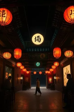 竖版海报：半透明的夏天中浸在水杯里的柠檬片