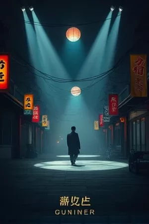 竖版海报：玻璃海鸥停在退潮后的礁石上