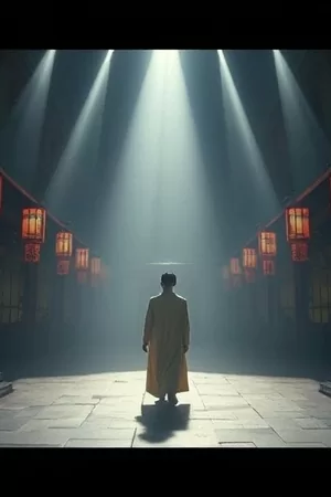 竖版海报：空转的留声机唱针停在黑胶边缘